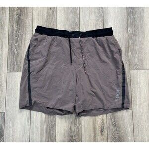 Vuori Domain Performance Shorts Fossil (Brown) Lined Workout Gym Shorts Sz L
